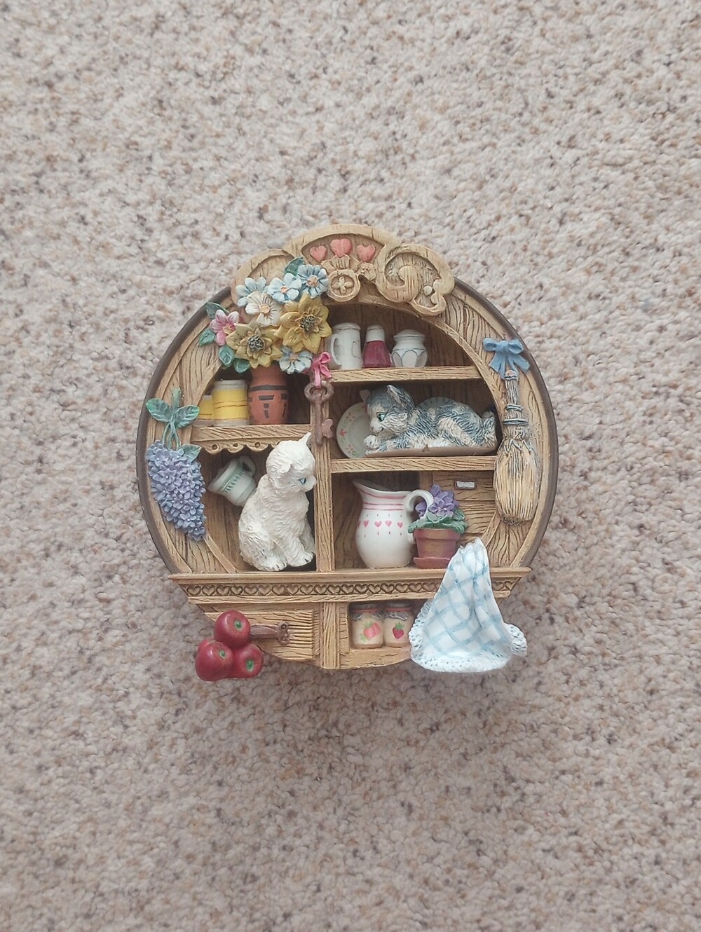 Kittens In The Cupboard From The Knick Knack Kitty Cats Sculpture Plate 1996